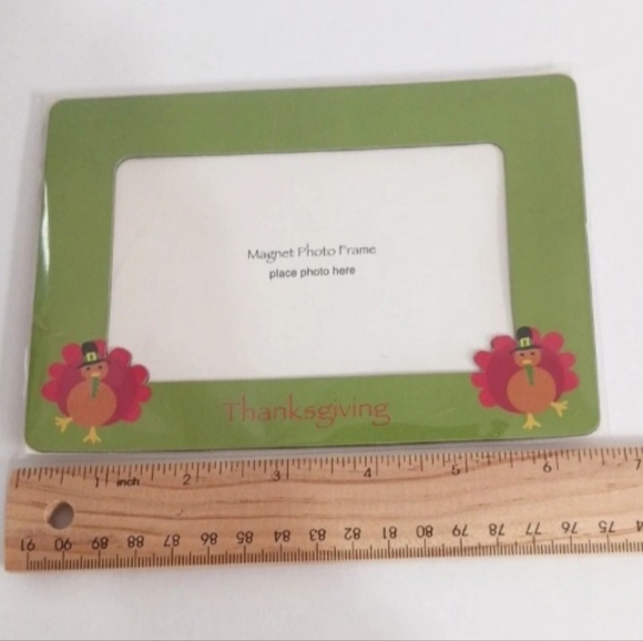 New Thanksgiving Turkey Magnetic Photo Frame Fridge Fall Seasonal Decor Sealed - Picture 3 of 4